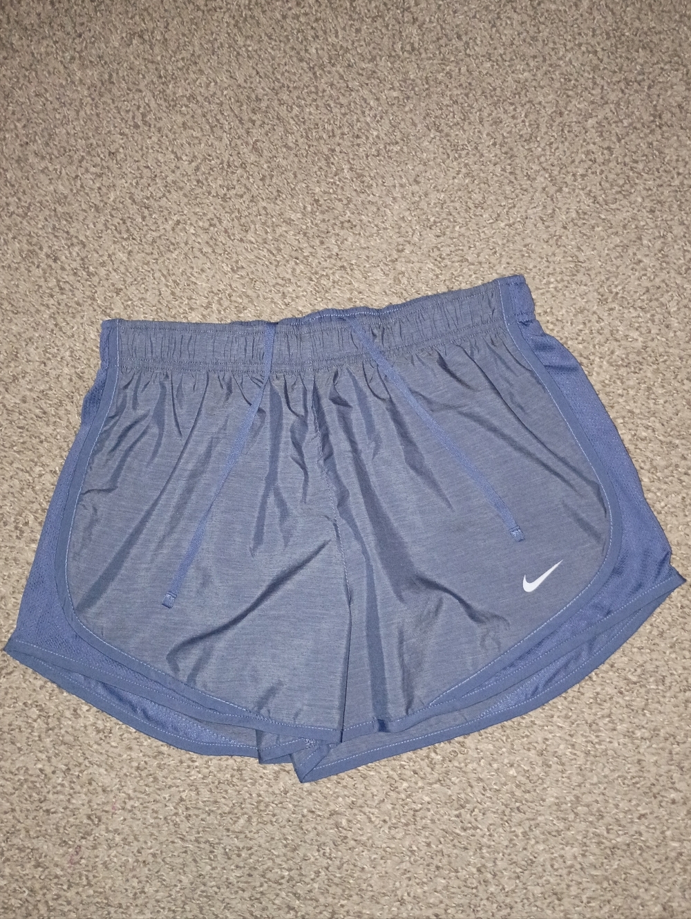 Nike Women’s Light Blue Athletic Shorts with Drawstring